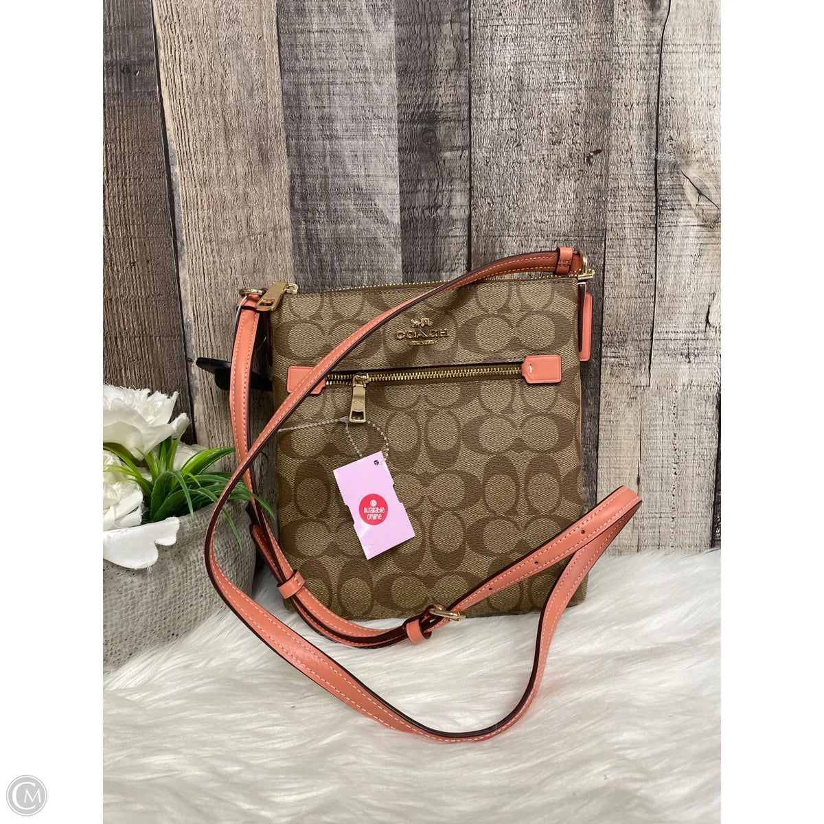 Crossbody Designer By Coach, Size: Medium