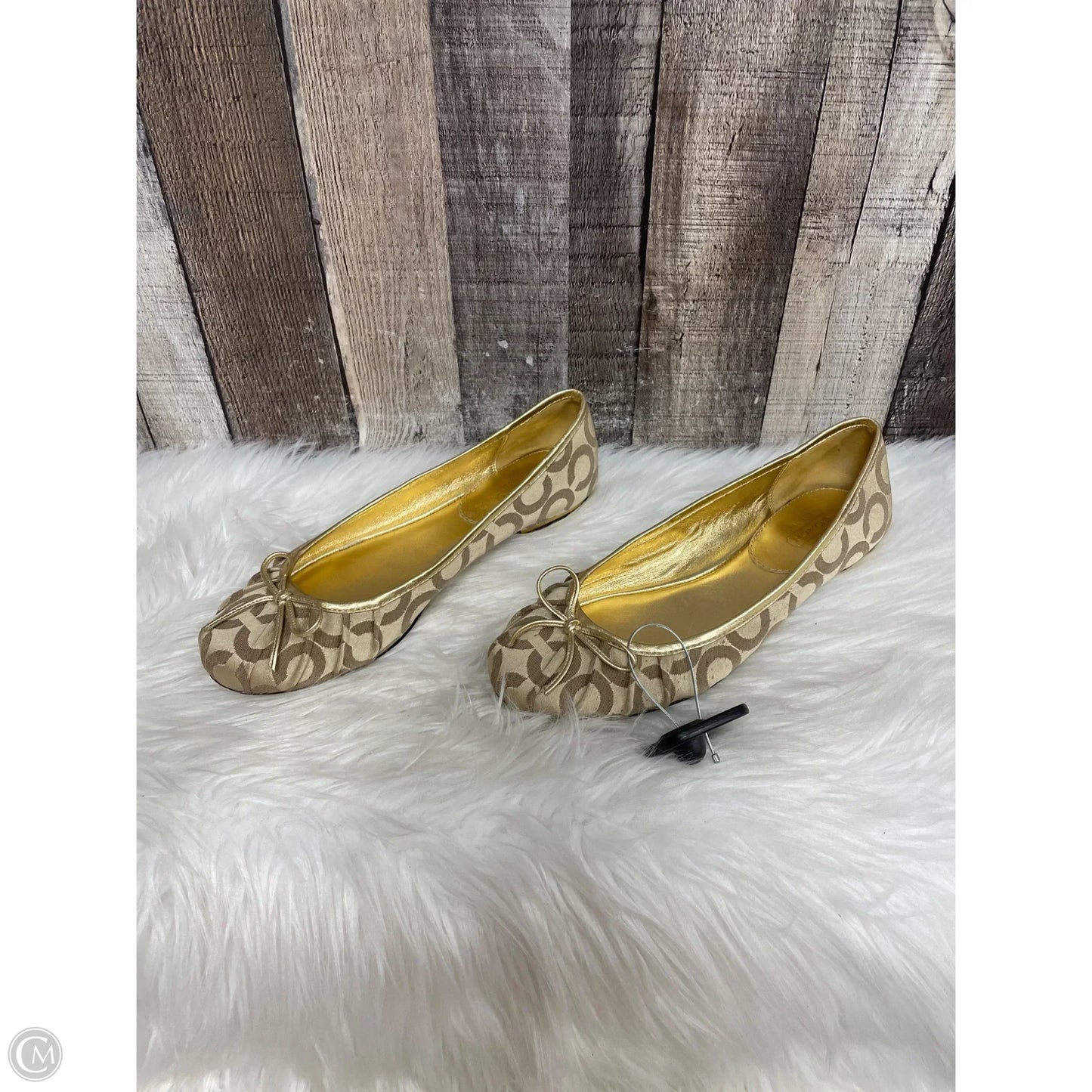 Shoes Designer By Coach In Beige, Size: 8.5