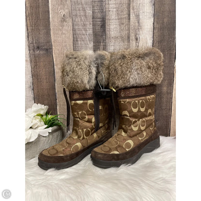 Shoes Designer By Coach In Brown, Size: 6