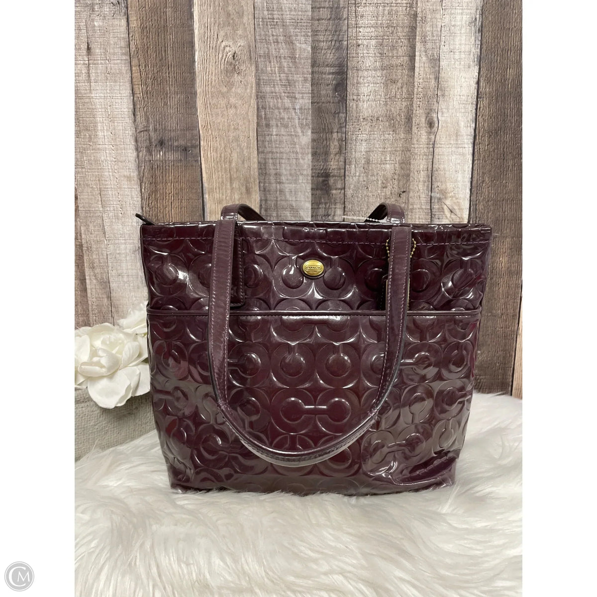 Handbag Designer By Coach, Size: Medium
