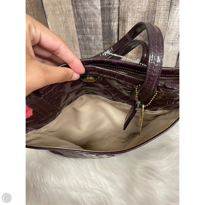 Handbag Designer By Coach, Size: Medium