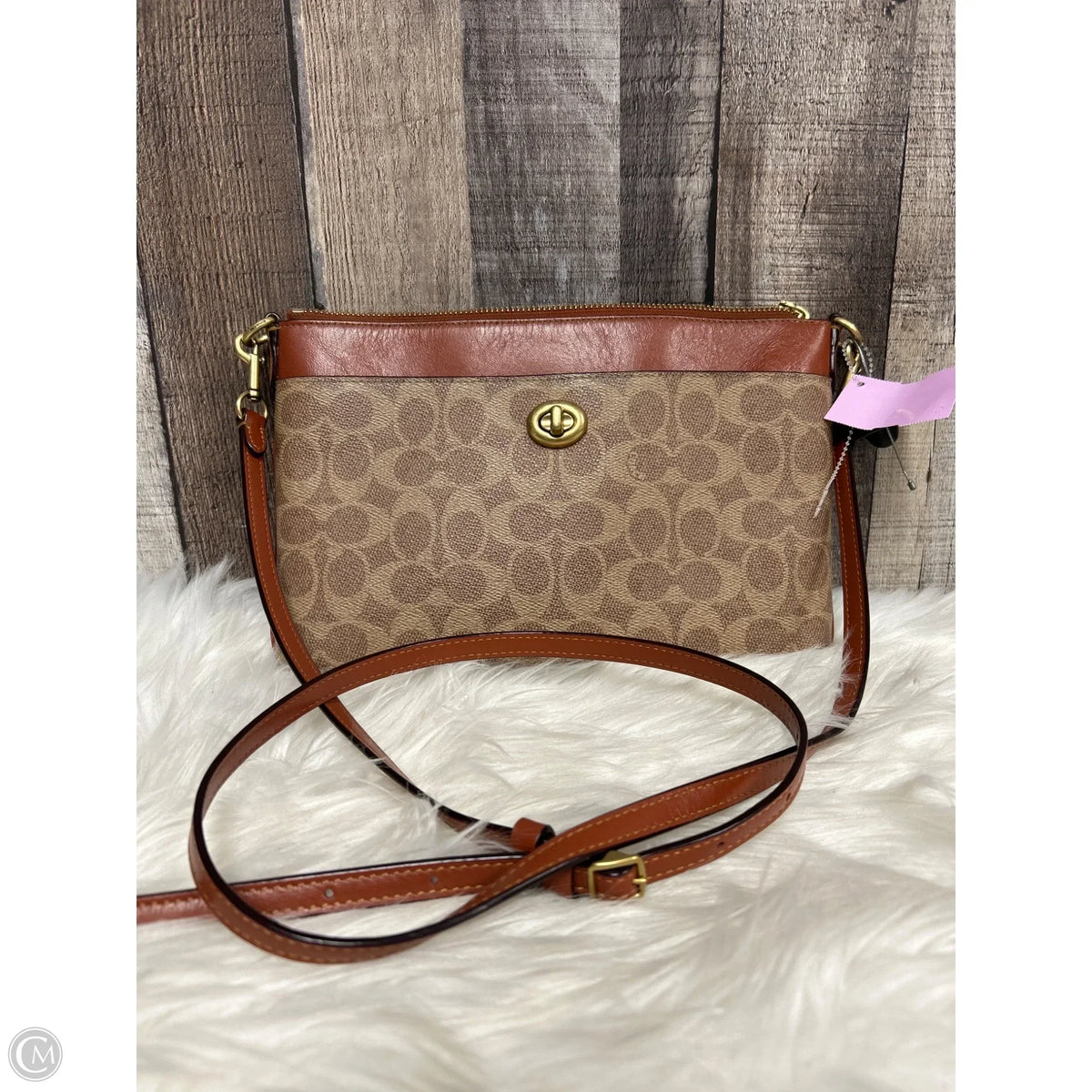 Crossbody Designer By Coach, Size: Medium
