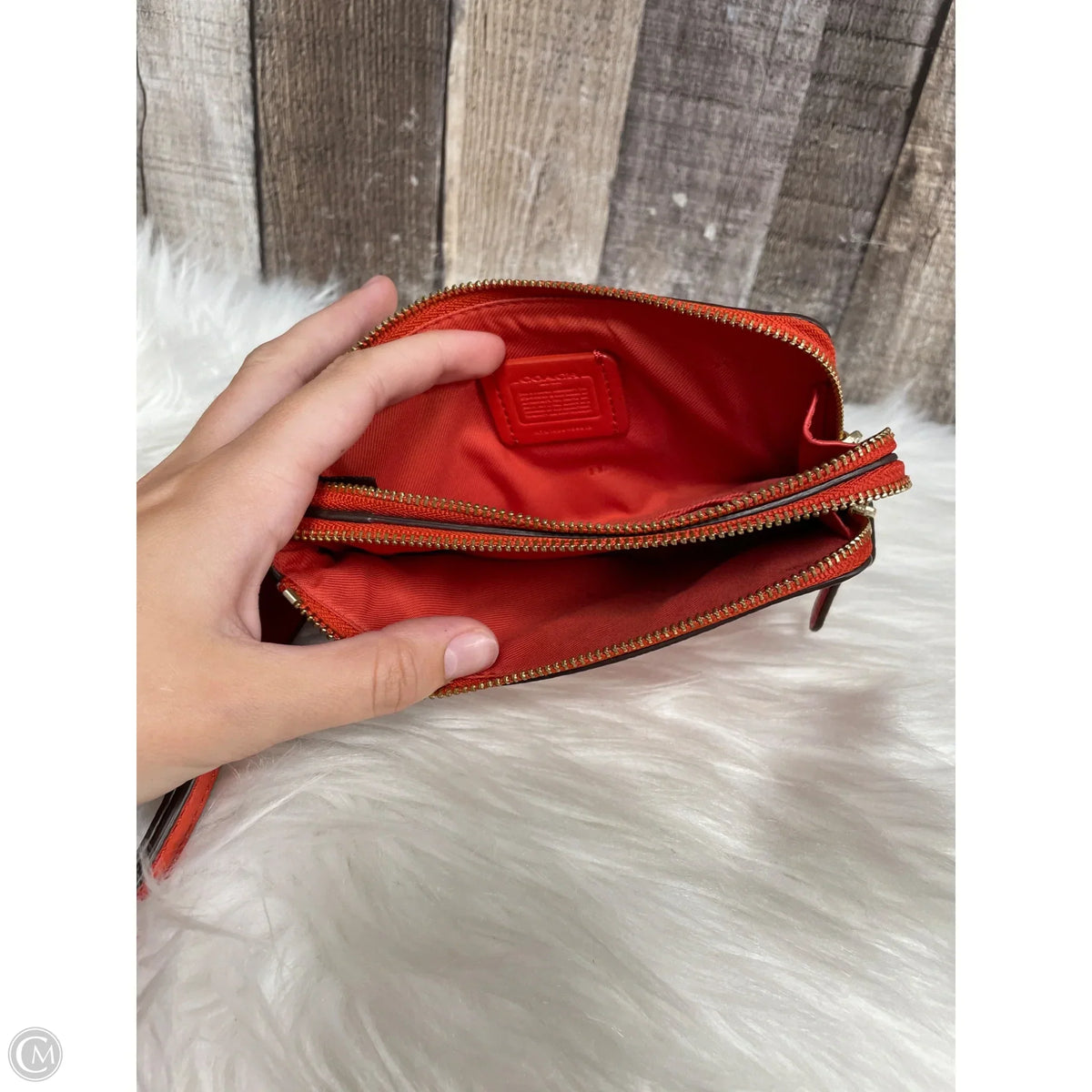 Wristlet Designer By Coach, Size: Small