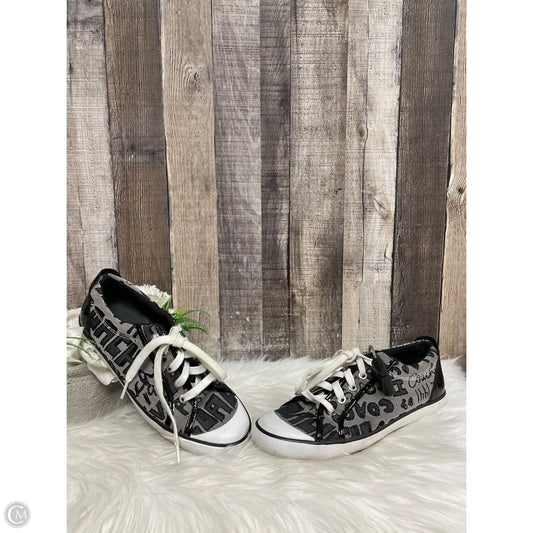 Shoes Designer By Coach In Black & White, Size: 8