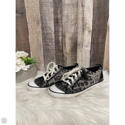 Shoes Designer By Coach In Black & White, Size: 8