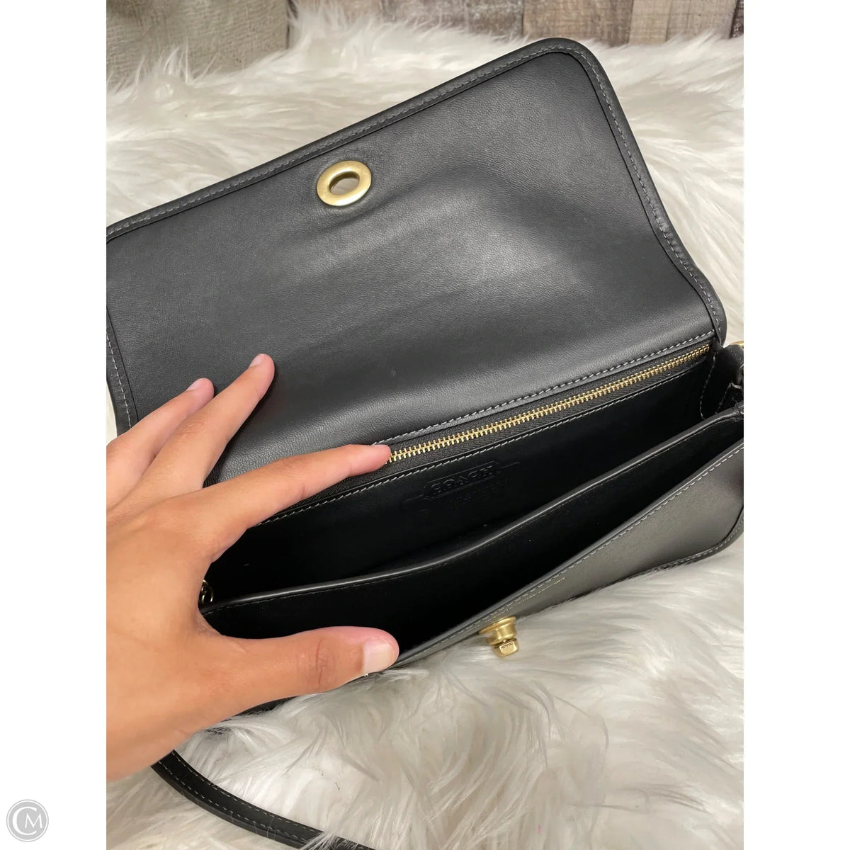 Crossbody Designer By Coach, Size: Medium