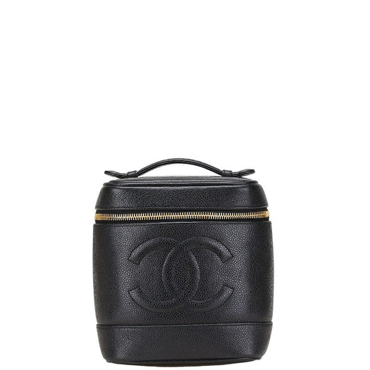 Chanel Coco Mark Caviar Vanity Bag