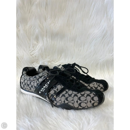 Shoes Designer By Coach In Black & Grey, Size: 9