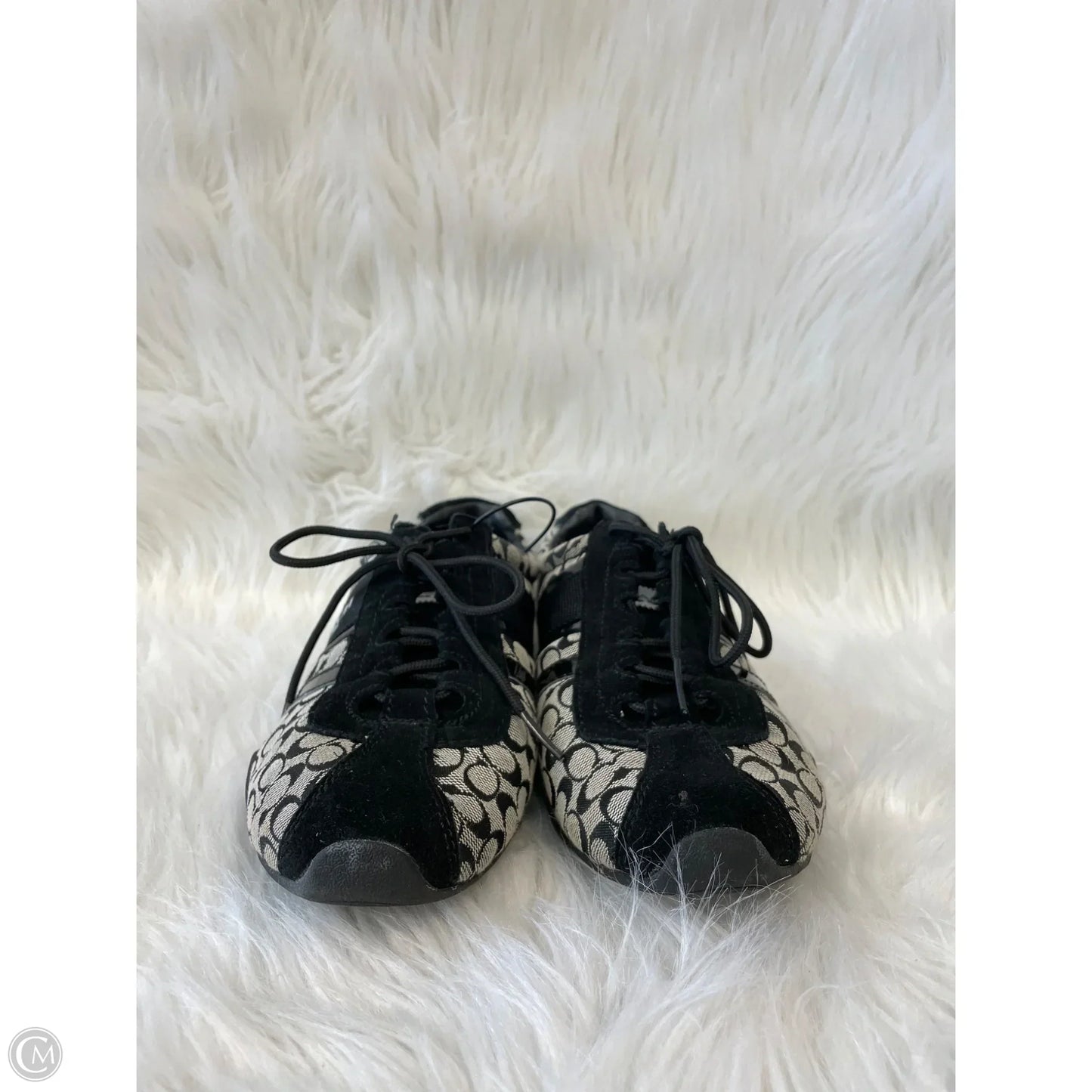 Shoes Designer By Coach In Black & Grey, Size: 9