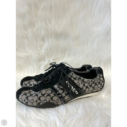 Shoes Designer By Coach In Black & Grey, Size: 9