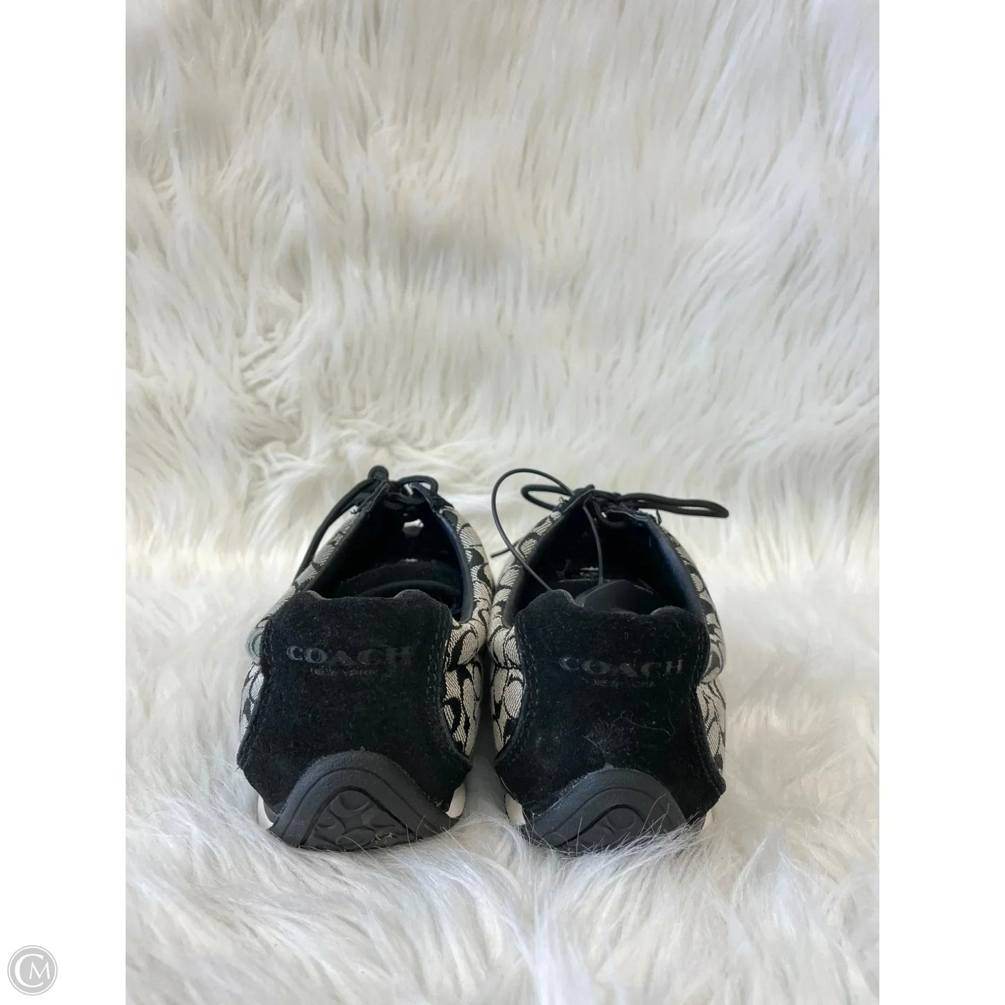 Shoes Designer By Coach In Black & Grey, Size: 9