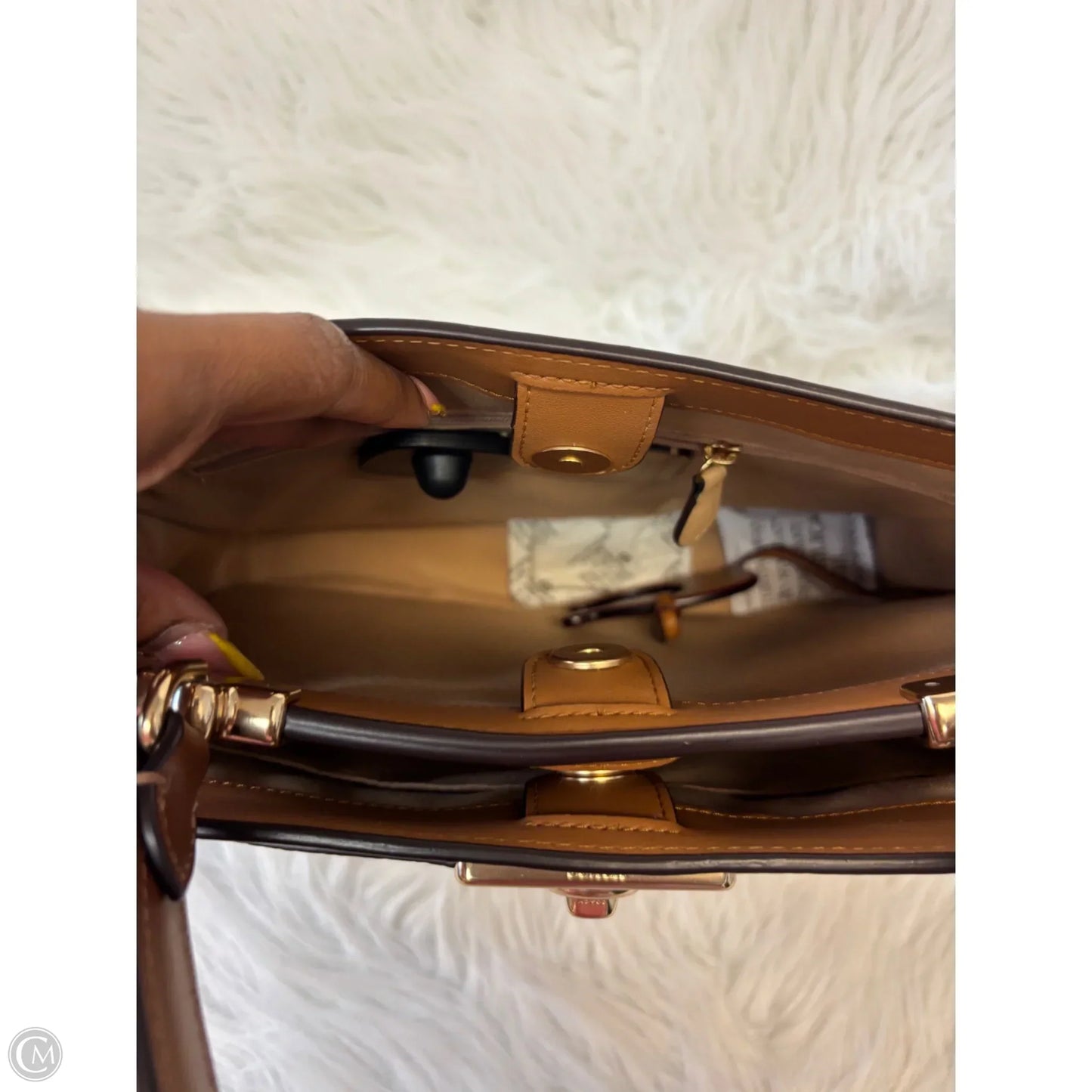 Handbag Designer By Coach, Size: Large