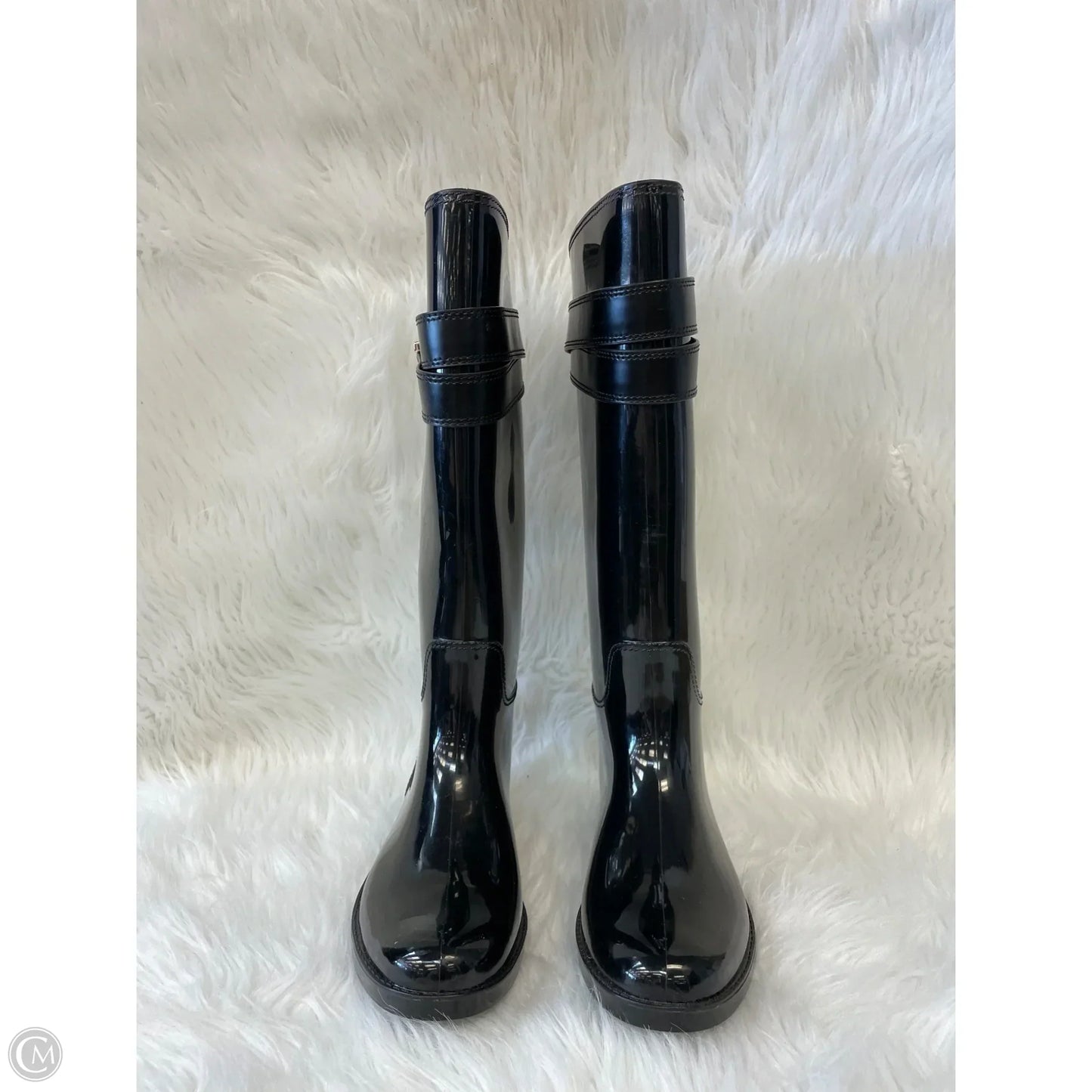Boots Designer By Coach In Black, Size: 7