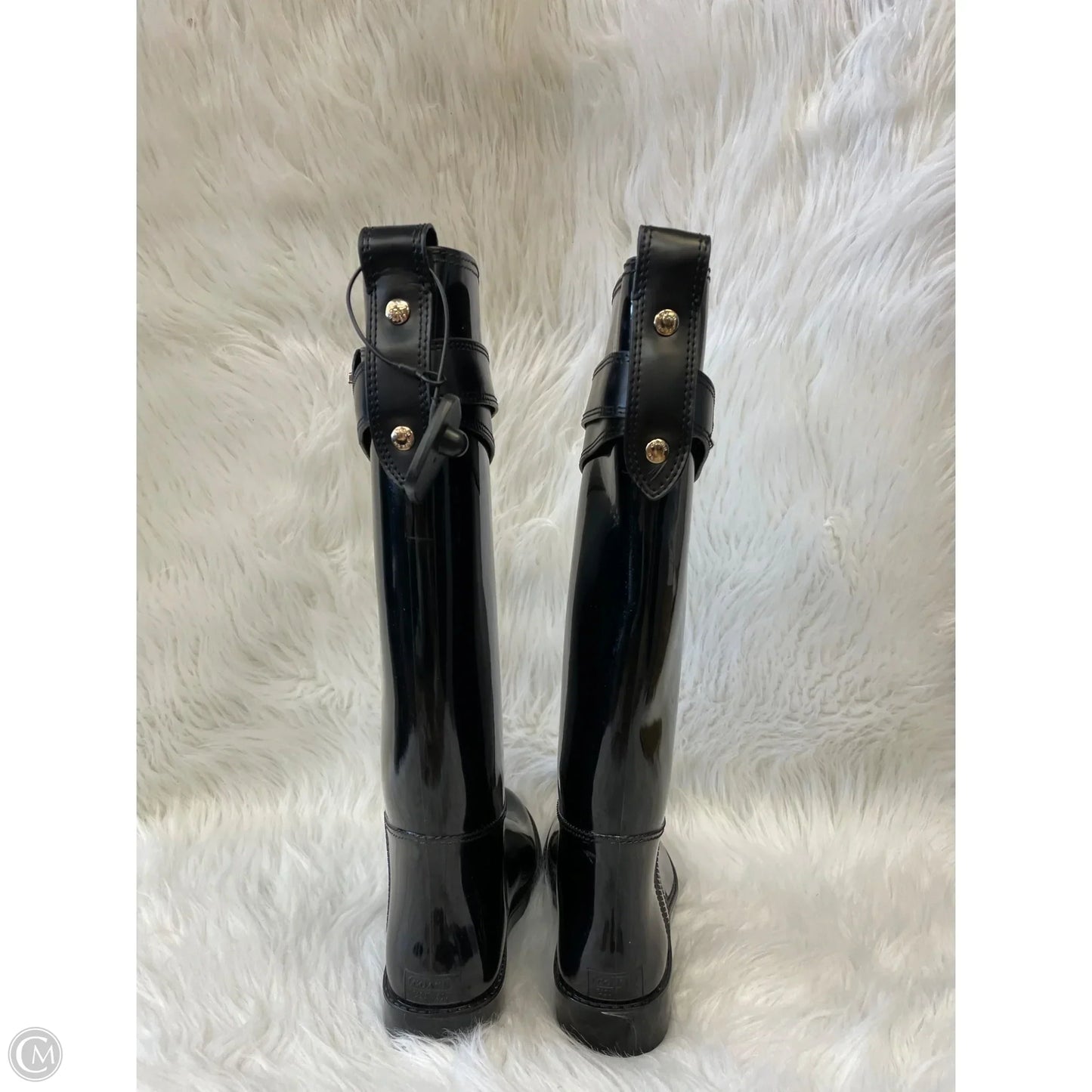 Boots Designer By Coach In Black, Size: 7