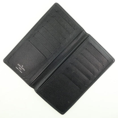 Louis Vuitton Black Leather Porte carte credit bifold wallet accessories