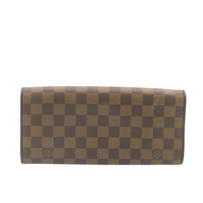 LOUIS VUITTON Damier Ebene Pochette Twin GM Shoulder Bag N51851 LV Auth 24679A