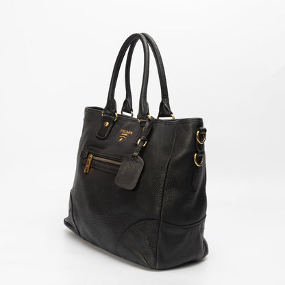 Prada Vitello Daino Convertible Tote