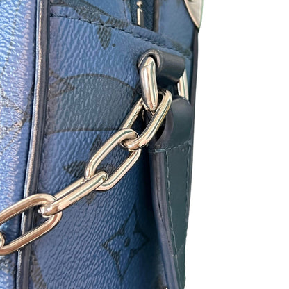 Louis-Vuitton Soft Trunk Mini Cowhide Monogram Denim Blue SHW