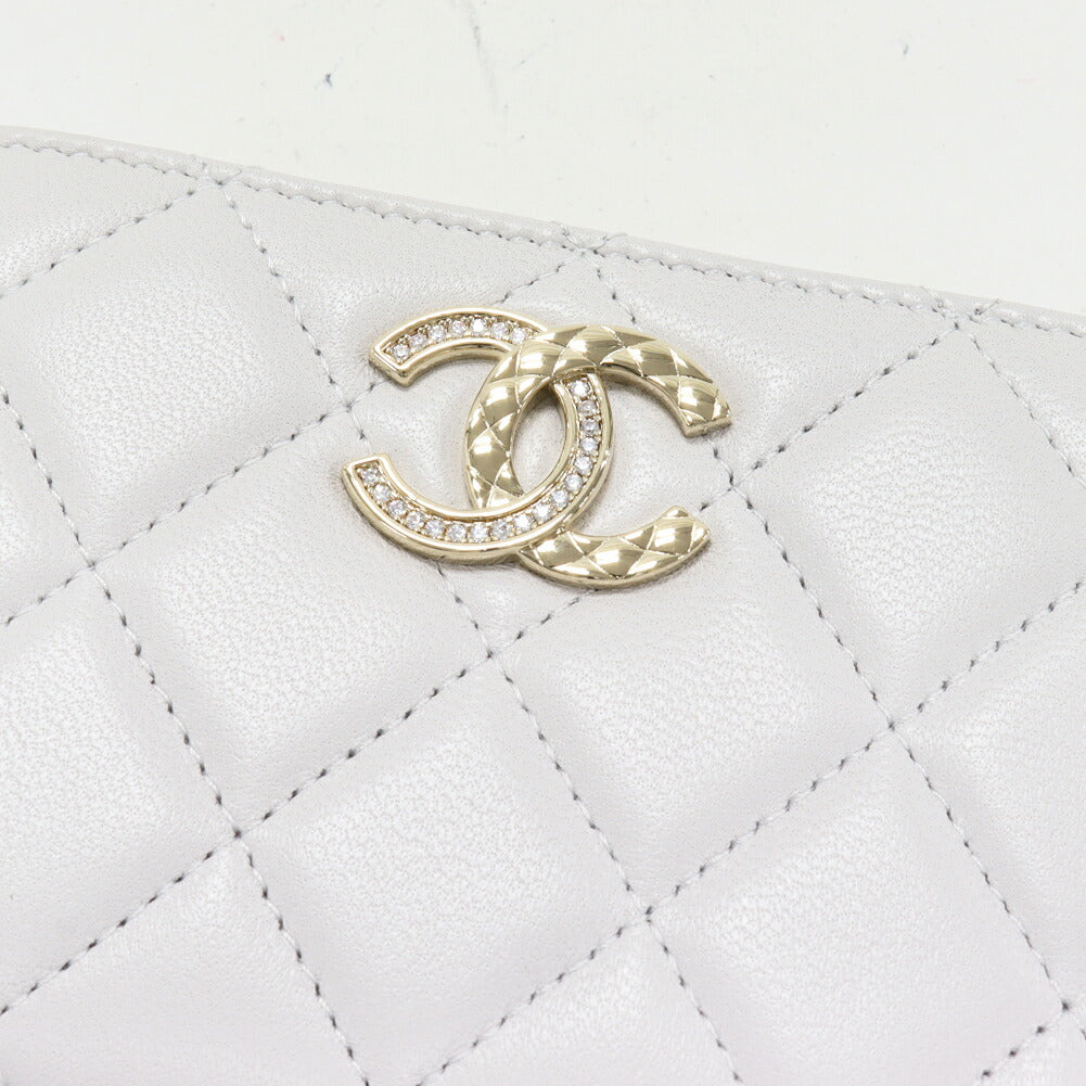 Chanel Matelassé Lambskin Card Coin Purse