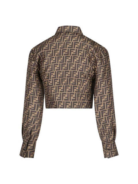 Fendi Women Ff' Crop Shirt