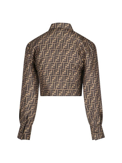 Fendi Women Ff' Crop Shirt
