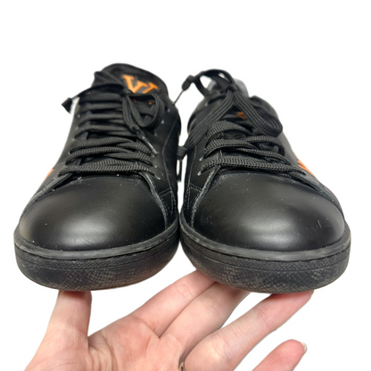 Shoes Luxury Designer By Louis Vuitton In Black & Orange, Size: 8.5