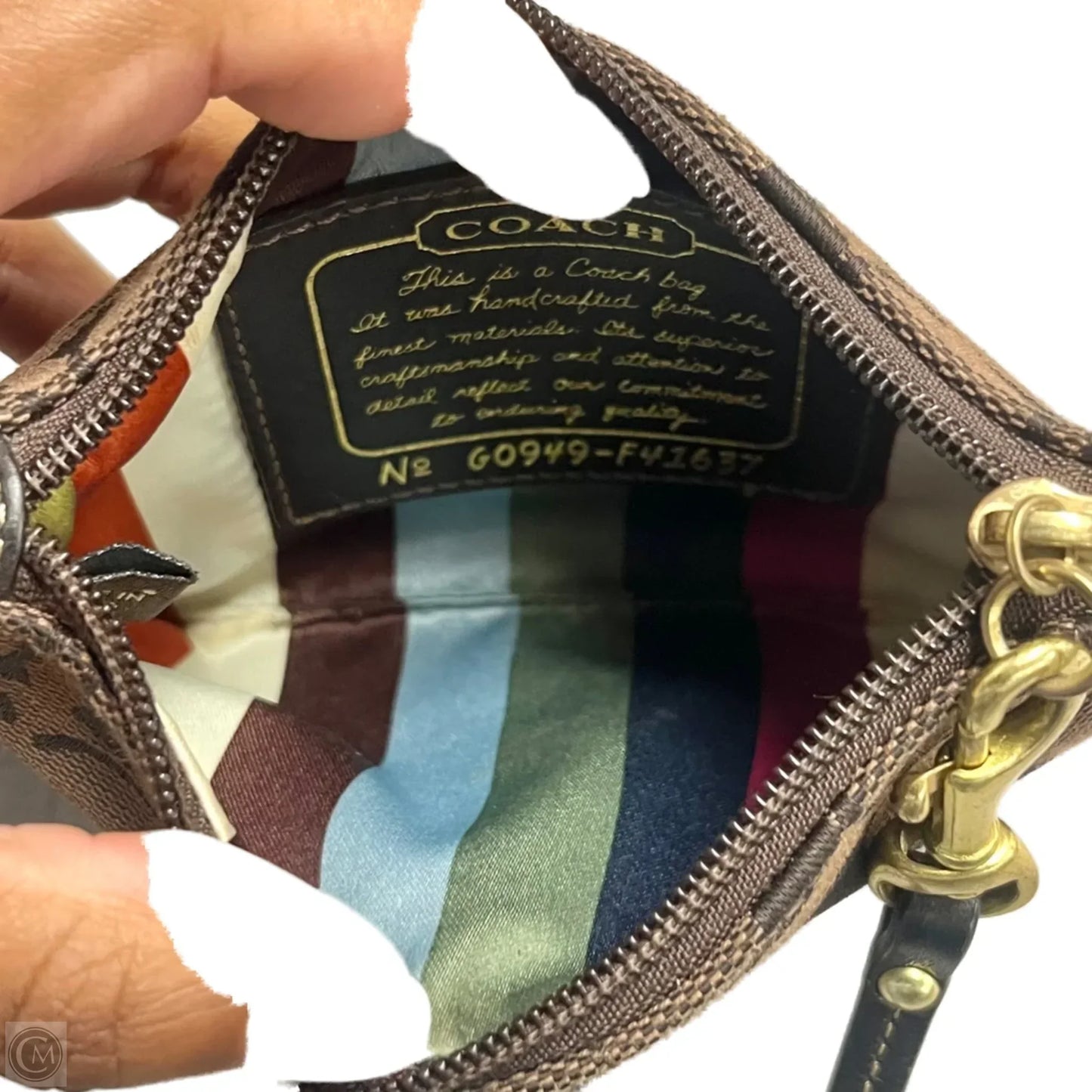 Wristlet Designer By Coach, Size: Small