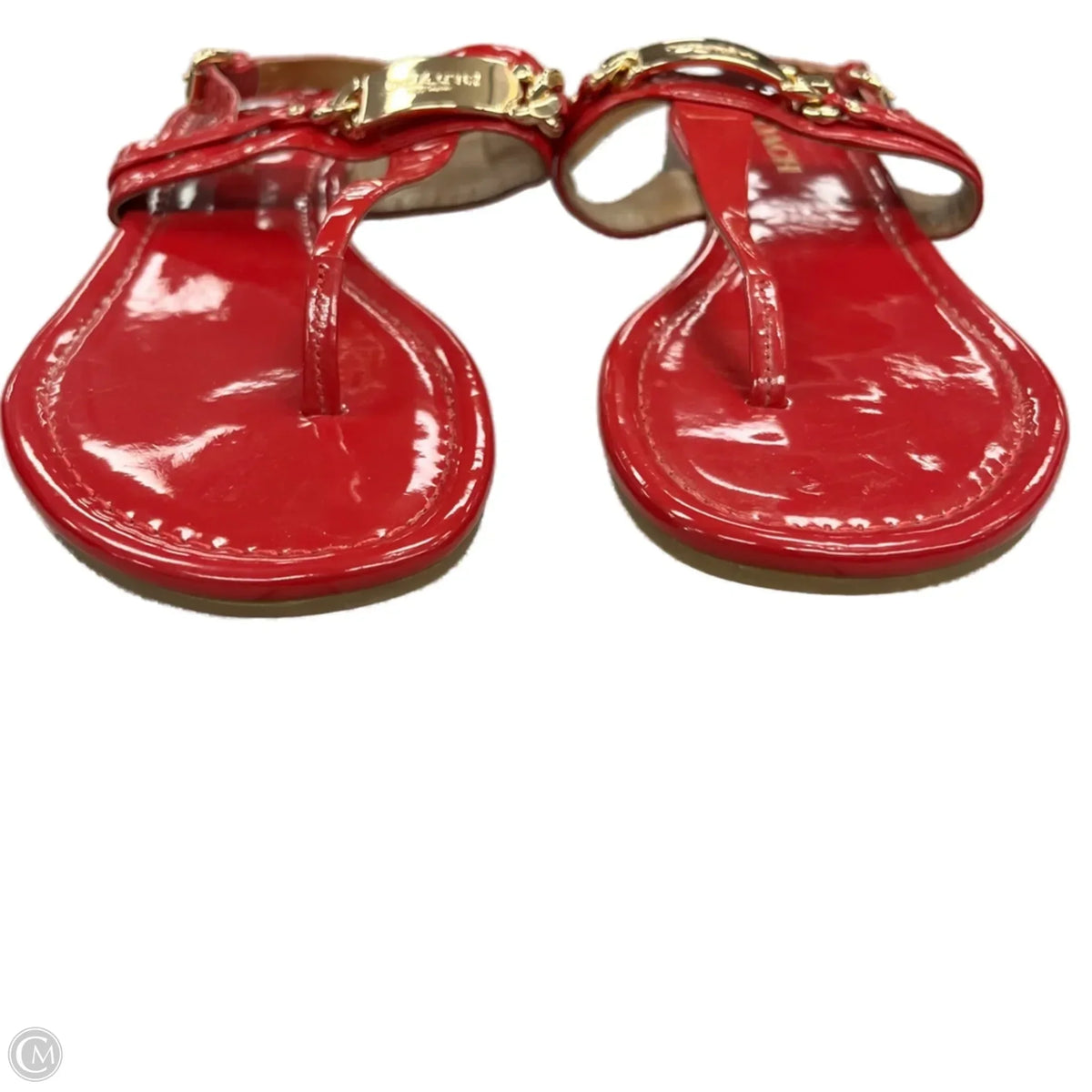 Sandals Designer By Coach In Red, Size: 8