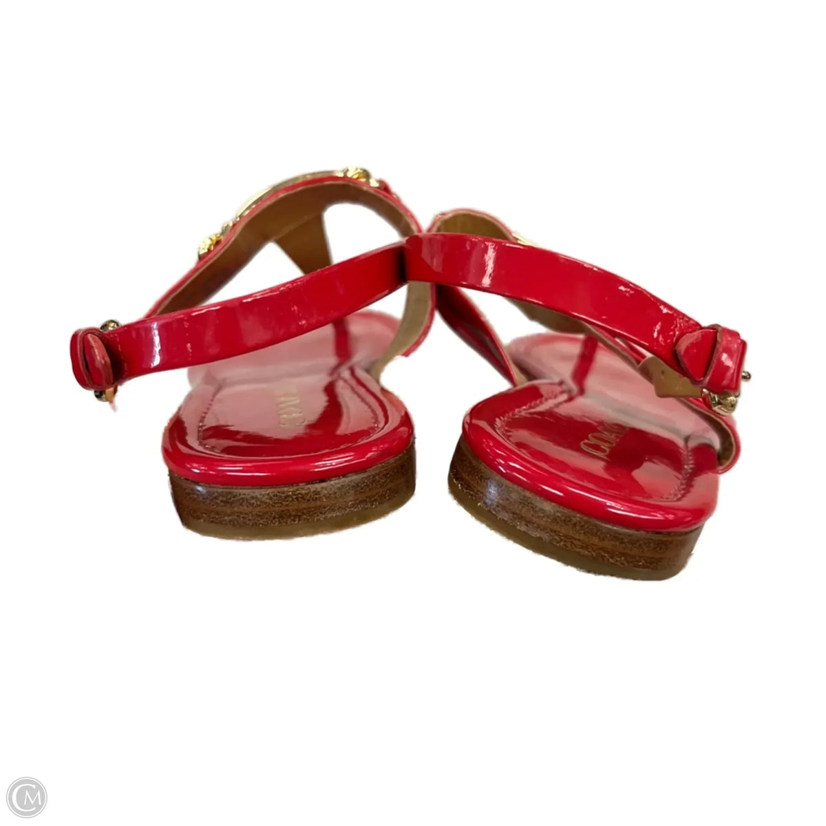 Sandals Designer By Coach In Red, Size: 8
