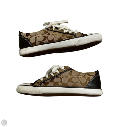 Shoes Designer By Coach In Brown & White, Size: 10