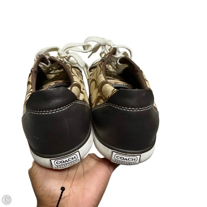 Shoes Designer By Coach In Brown & White, Size: 10