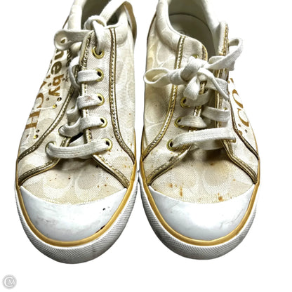 Shoes Designer By Coach In Cream, Size: 10