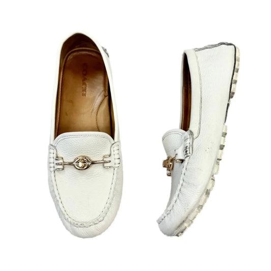 Shoes Designer By Coach In Cream, Size: 9.5