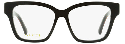 Gucci Women's Square Eyeglasses GG1302O 004 Black/Brown 55mm