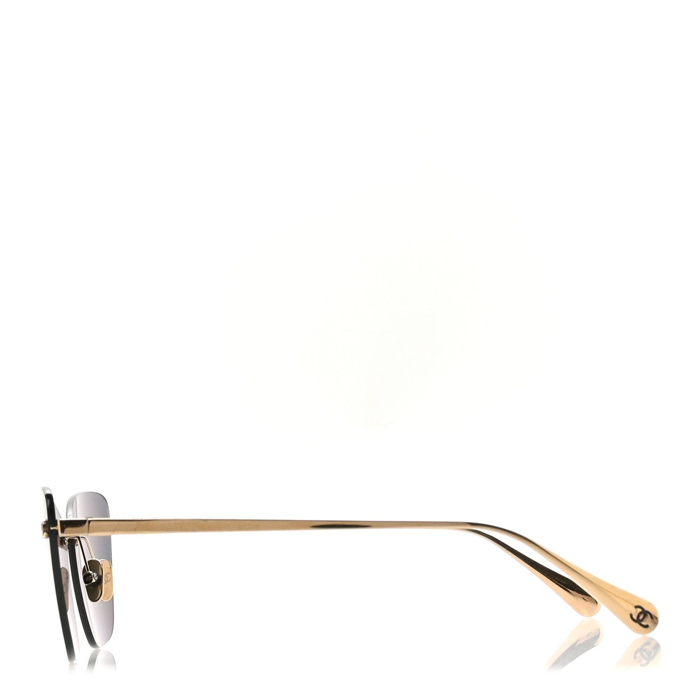 Titanium Cat Eye CC Sunglasses 4286-T Gris Clair