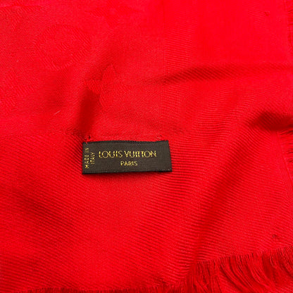 LOUIS VUITTON<br>Monogram Classic Shawl Silk/Wool Scarf