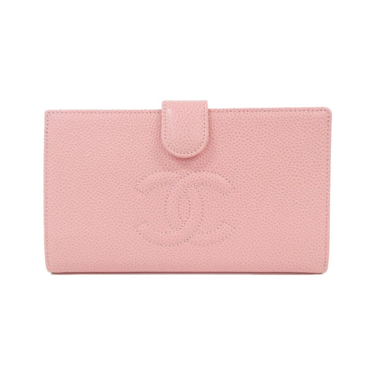 Chanel Timeless CC Caviar Skin Long Wallet
