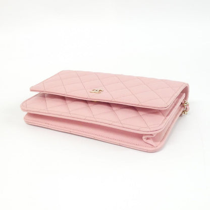 Chanel Timeless Classic Caviar Skin Chain Wallet