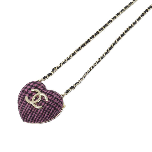Chanel AB9485 Tweed Lamb Necklace