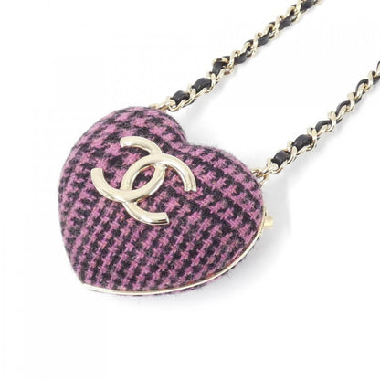 Chanel AB9485 Tweed Lamb Necklace