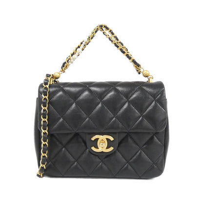 Chanel AS4384 Lambskin Faux Pearl Shoulder Bag