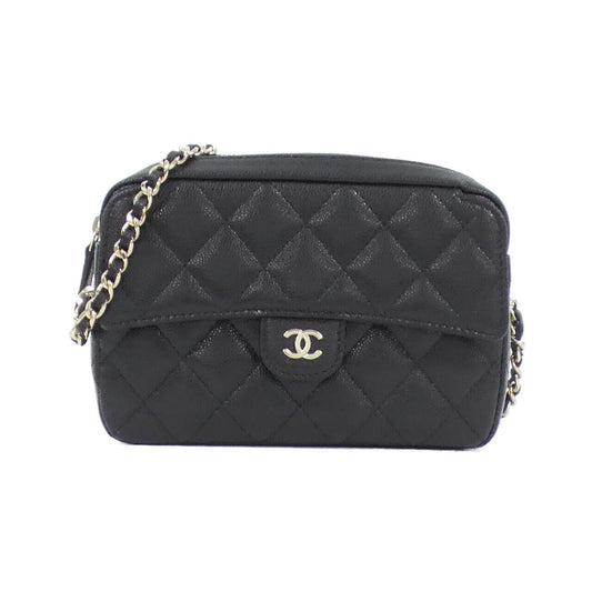 Chanel Timeless Classic Line Caviar Skin Chain Clutch