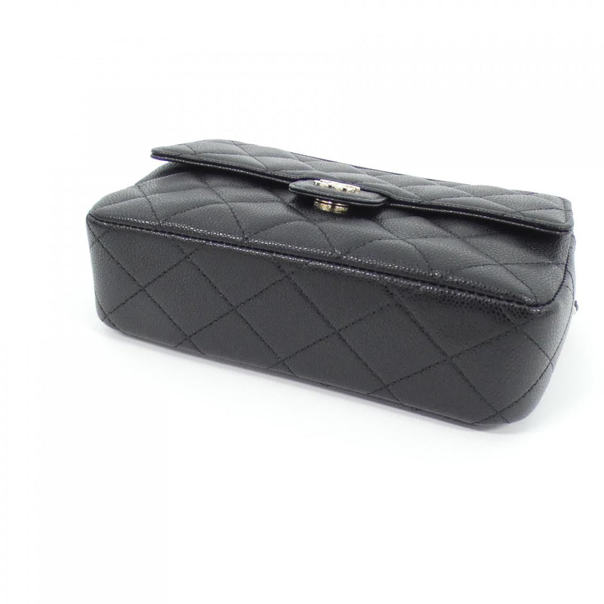 Chanel Timeless Classic Line Caviar Skin Chain Clutch