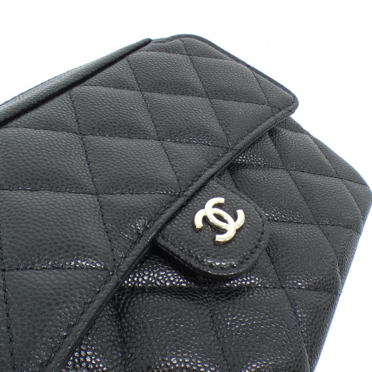 Chanel Timeless Classic Line Caviar Skin Chain Clutch