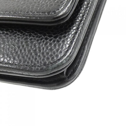Chanel Timeless CC Line Caviar Skin Chain Wallet