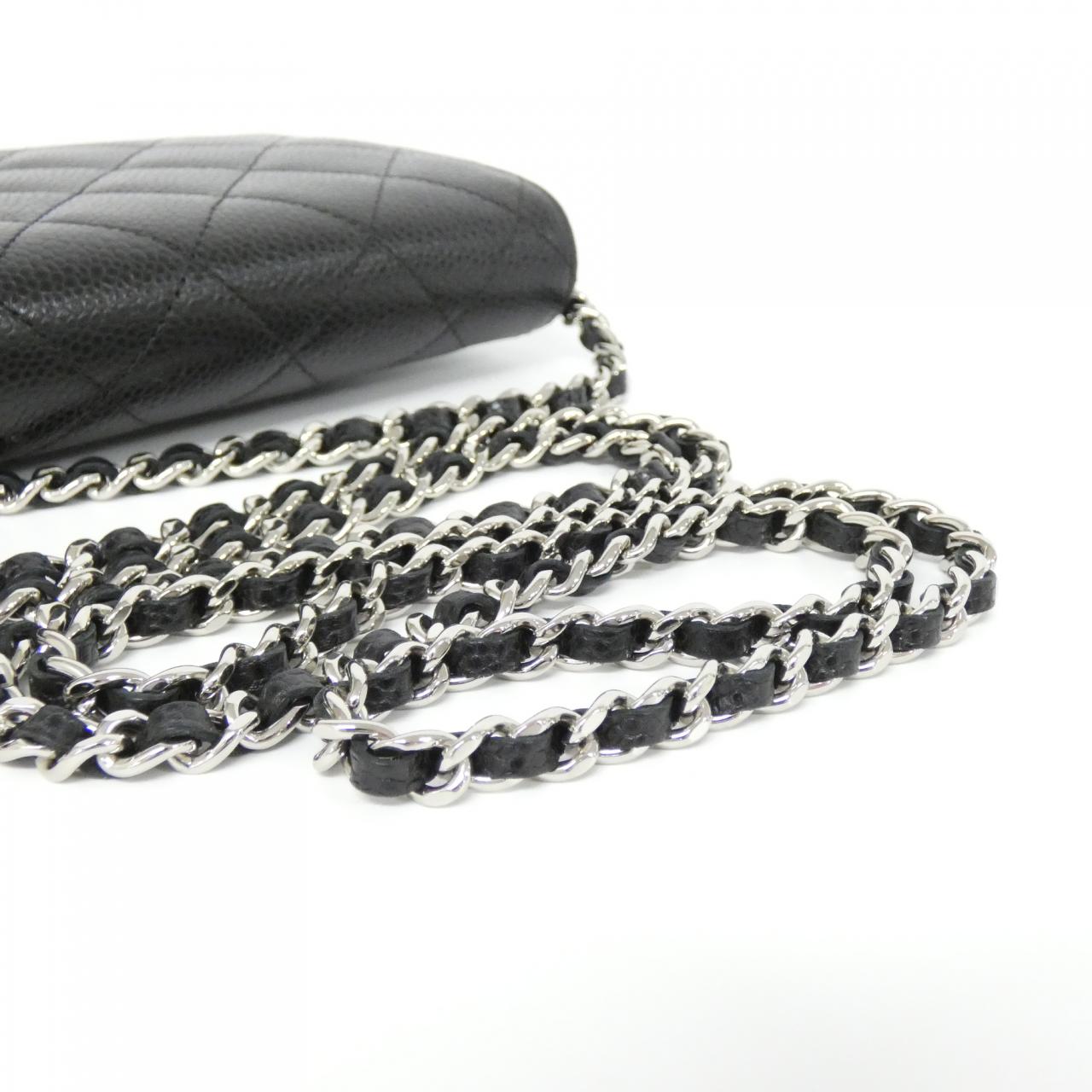 Chanel Timeless Classic Caviar Wallet on Chain