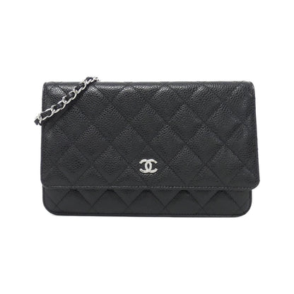 Chanel Timeless Classic Caviar Skin Chain Wallet