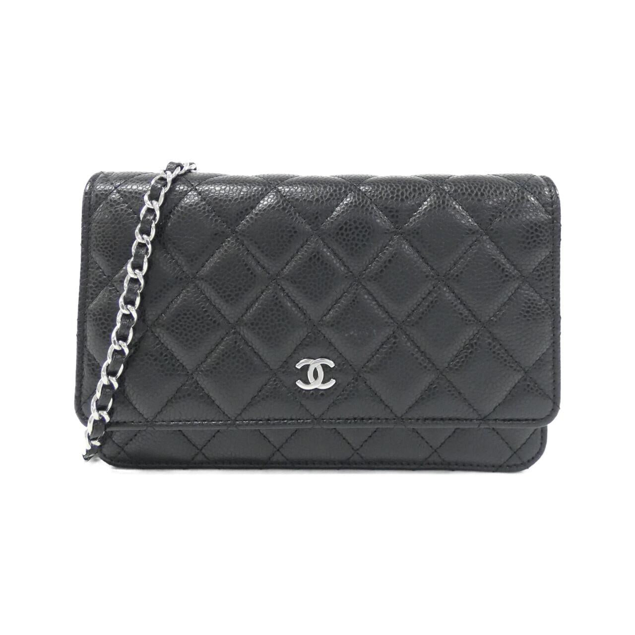 Chanel Timeless Classic Caviar Skin Wallet on Chain