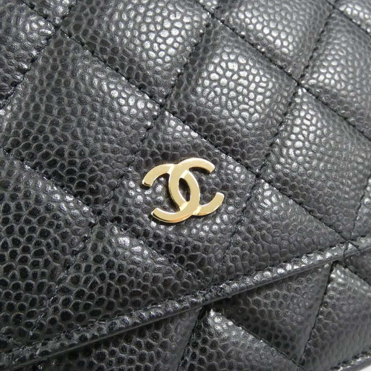 Chanel Timeless Classic Caviar Skin Wallet on Chain