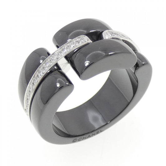 Chanel Ultra Collection 750 White Gold Ceramic Diamond Ring